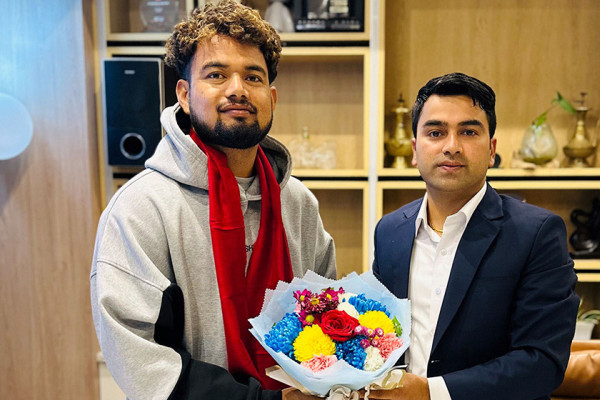 क्रिकेटर मल्ल गौतम एजुकेसनको ब्रान्ड एम्बेसडर